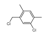 5-chloro-1-chloromethyl-2,4-dimethylbenzene结构式