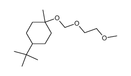 4-tert-Butyl-1-(2-methoxy-ethoxymethoxy)-1-methyl-cyclohexane Structure