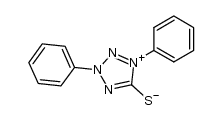 1,3-diphenyl-tetrazolium-5-thiolate结构式