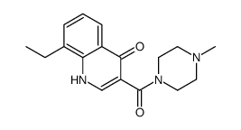Piperazine, 1-[(8-ethyl-4-hydroxy-3-quinolinyl)carbonyl]-4-methyl- (9CI) picture