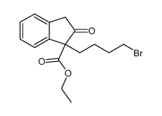 1-(4-Bromobutyl)-1-Ethoxycarbonyl-2-Indanone Structure