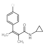 2-Butenamide, 3- (4-chlorophenyl)-N-cyclopropyl-2-methyl-, (Z)- picture