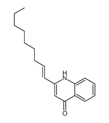 2-non-1-enyl-1H-quinolin-4-one Structure