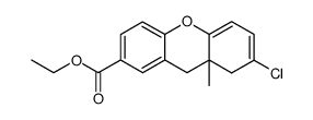 7-chloro-8a-methyl-8,8a-dihydro-xanthene-2-carboxylic acid ethyl ester Structure