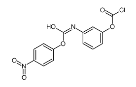 [3-[(4-nitrophenoxy)carbonylamino]phenyl] carbonochloridate结构式