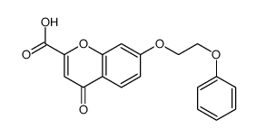 4-oxo-7-(2-phenoxyethoxy)chromene-2-carboxylic acid Structure