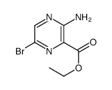 Pyrazinecarboxylic acid, 3-amino-6-bromo-, ethyl ester结构式