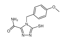 4-(4-methoxy-benzyl)-5-thioxo-4,5-dihydro-1H-[1,2,4]triazole-3-carboxylic acid amide结构式