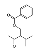 (2-acetyl-3-methylbut-3-enyl) benzoate结构式