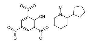 1-chloro-2-cyclopentylpiperidine,2,4,6-trinitrophenol Structure
