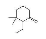2-ethyl-3,3-dimethylcyclohexan-1-one结构式