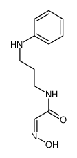 N-(3-anilinopropyl)-2-hydroxyiminoacetamide Structure