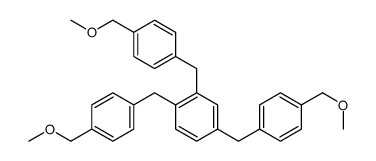 1,2,4-tris[[4-(methoxymethyl)phenyl]methyl]benzene Structure