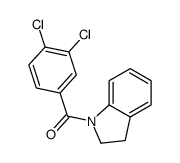 (3,4-dichlorophenyl)-(2,3-dihydroindol-1-yl)methanone结构式
