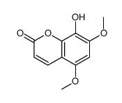 8-hydroxy-5,7-dimethoxychromen-2-one结构式