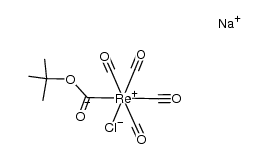 cis-[t-BuO(CO)Re(CO)4Cl]Na结构式