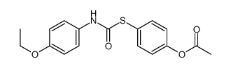 [4-[(4-ethoxyphenyl)carbamoylsulfanyl]phenyl] acetate Structure