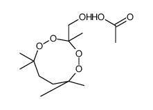 acetic acid,(3,6,6,9,9-pentamethyl-1,2,4,5-tetraoxonan-3-yl)methanol Structure