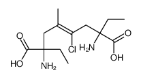 2,7-diamino-4-chloro-2,7-diethyl-5-methyloct-4-enedioic acid Structure