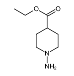 1-Amino-4-piperidinecarboxylic acid ethyl ester结构式