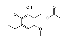 acetic acid,2,5-dimethoxy-6-methyl-3-propan-2-ylphenol结构式