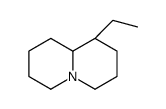 (1R,9aR)-1-ethyl-2,3,4,6,7,8,9,9a-octahydro-1H-quinolizine结构式