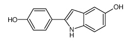 2-(4-hydroxyphenyl)-1H-indol-5-ol Structure
