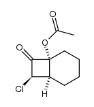 trans-exo-1-acetoxy-endo-7-chloro-cis-bicyclo[4.2.0]octan-8-one结构式