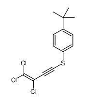 1-tert-butyl-4-(3,4,4-trichlorobut-3-en-1-ynylsulfanyl)benzene结构式