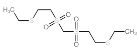 1-[2-(2-ethylsulfanylethylsulfonylmethylsulfonyl)ethylsulfanyl]ethane Structure