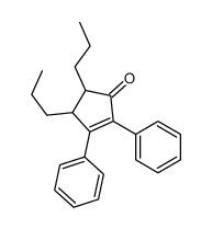 2,3-diphenyl-4,5-dipropylcyclopent-2-en-1-one结构式