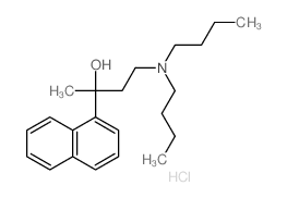 1-Naphthalenemethanol, a-[2-(dibutylamino)ethyl]-a-methyl-, hydrochloride (1:1) picture