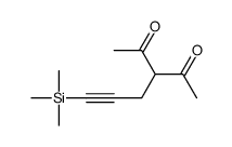 3-(3-trimethylsilylprop-2-ynyl)pentane-2,4-dione Structure