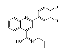 2-(3,4-dichlorophenyl)-N-prop-2-enylquinoline-4-carboxamide结构式