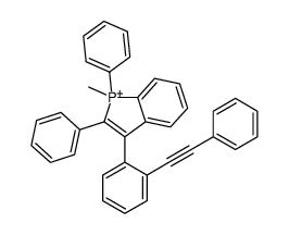 1-methyl-1,2-diphenyl-3-[2-(2-phenylethynyl)phenyl]phosphindol-1-ium Structure