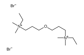 ethyl-[3-[3-[ethyl(dimethyl)azaniumyl]propoxy]propyl]-dimethylazanium,dibromide Structure