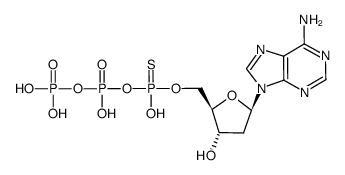 2'-deoxyadenosine 5'-O-(1-thiotriphosphate)结构式