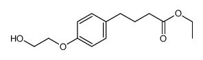ethyl 4-[4-(2-hydroxyethoxy)phenyl]butanoate Structure