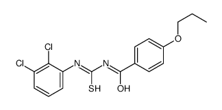 N-[(2,3-dichlorophenyl)carbamothioyl]-4-propoxybenzamide结构式