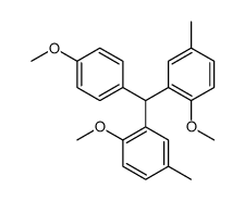 1-methoxy-2-[(2-methoxy-5-methylphenyl)-(4-methoxyphenyl)methyl]-4-methylbenzene Structure