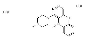 10-methyl-1-(4-methylpiperazin-1-yl)pyridazino[4,5-b][1,4]benzoxazine,dihydrochloride结构式