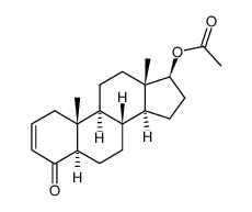 17β-acetyloxy-5α-androst-2-en-4-one Structure