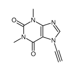 7-ethynyl-1,3-dimethylpurine-2,6-dione结构式