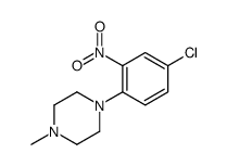 1-(4-chloro-2-nitrophenyl)-4-methylpiperazine结构式