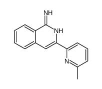 3-(6-methylpyridin-2-yl)isoquinolin-1-amine结构式