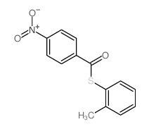 Benzenecarbothioicacid, 4-nitro-, S-(2-methylphenyl) ester结构式