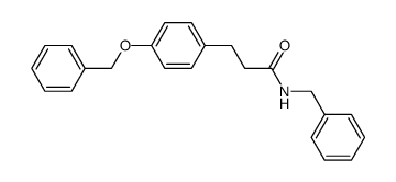 N-Benzyl-3-(p-benzyloxyphenyl)propionamide结构式