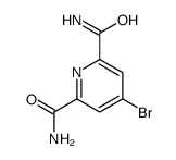 4-溴吡啶-2,6-二羧酰胺结构式