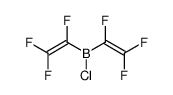 di-(perfluoro vinyl) chloro borane结构式