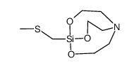 methyl (1-silatranyl)methyl sulfide Structure